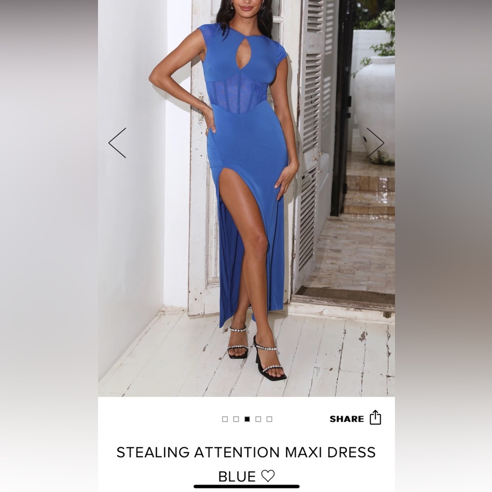 Stealing attention maxi dress